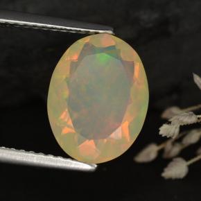 Ópalo multicolor natural de 2,01 ct, transparente, transparente / translúcido