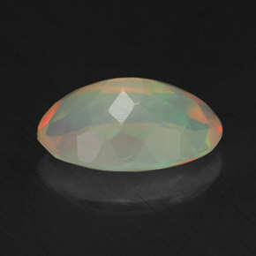Ópalo multicolor natural de 1,72 ct, corte óvalo, transparente