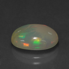Ópalo multicolor natural de 2,25 ct, transparente, transparente / translúcido