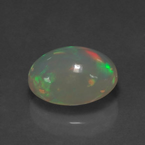 Ópalo multicolor natural de 2,33 ct, transparente, transparente / translúcido