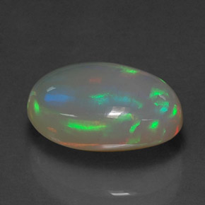 Ópalo multicolor natural de 3,77 ct, transparente, transparente / translúcido