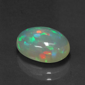 Ópalo multicolor natural de 2,57 ct, transparente, transparente / translúcido