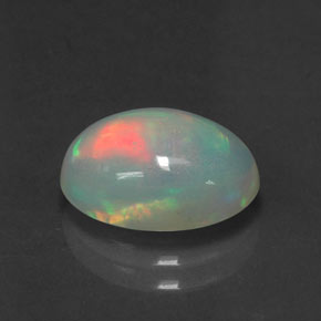 Ópalo multicolor natural de 2,06 ct, transparente, transparente / translúcido