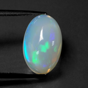 Ópalo multicolor natural de 3,63 ct, transparente, transparente / translúcido
