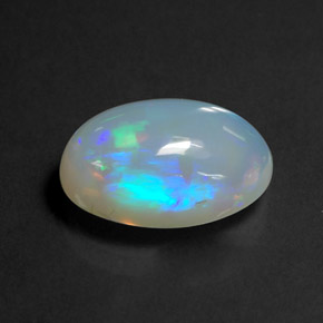 Ópalo multicolor natural de 3,63 ct, transparente, transparente / translúcido