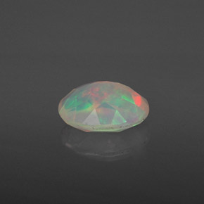 Ópalo multicolor natural de 0,83 ct, transparente, transparente / translúcido