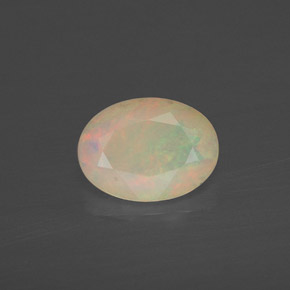 Ópalo multicolor natural de 0,64 ct, transparente, transparente / translúcido