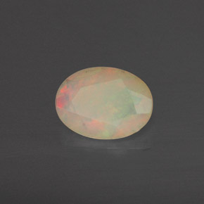 Ópalo multicolor natural de 0,64 ct, transparente, transparente / translúcido