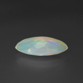 Ópalo multicolor natural de 2,16 ct, marquesa, transparente