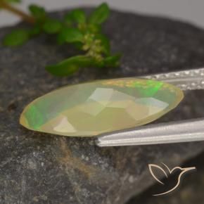 Ópalo Multicolor natural de 1.35 ct, Marquesa, Transparente