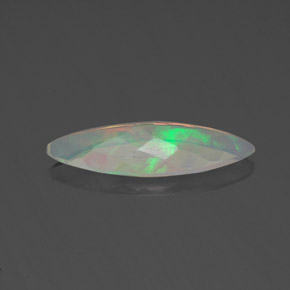 Ópalo multicolor natural de 0,94 ct, marquesa, transparente