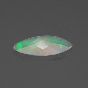 Ópalo multicolor natural de 1,26 ct, marquesa, transparente
