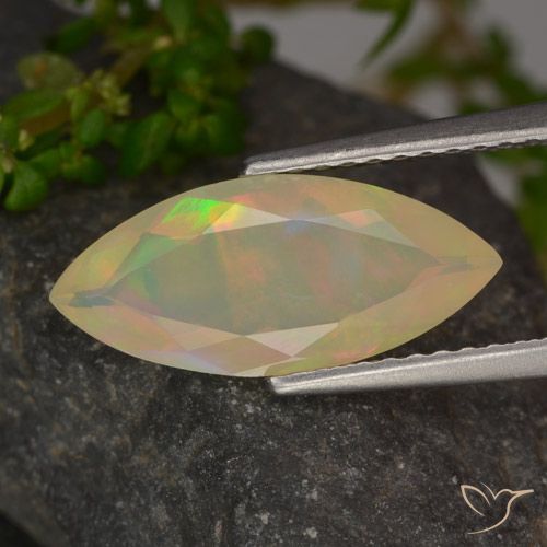 1.27ct Natural Multicolor Ópalo, Marquesa, Transparente