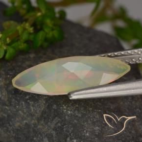 Ópalo Multicolor natural de 1.27 ct, Marquesa, Transparente
