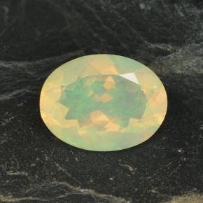 Ópalo multicolor natural de 2,17 ct, corte óvalo, transparente