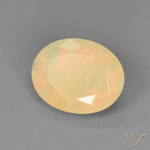 1.48ct Natural Multicolor Ópalo, Ovalada, Translúcido