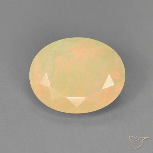 Ópalo Multicolor natural de 1.48 ct, Ovalada, Translúcido
