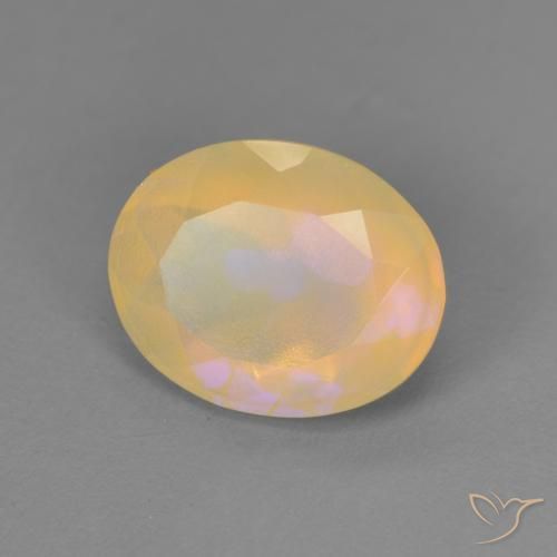 1.59ct Natural Multicolor Ópalo, Ovalada, Transparente