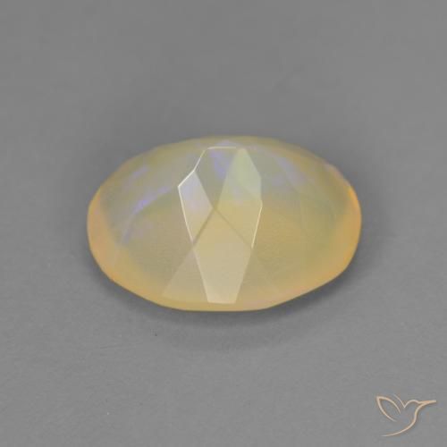 Ópalo Multicolor natural de 1.59 ct, Ovalada, Transparente