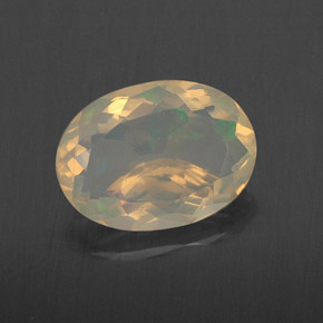 Ópalo multicolor natural de 1,72 ct, corte óvalo, transparente