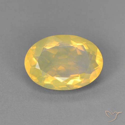 Ópalo multicolor natural de 1,45 ct, corte óvalo, transparente