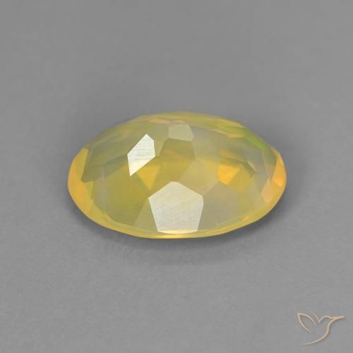 Ópalo multicolor natural de 1,45 ct, corte óvalo, transparente