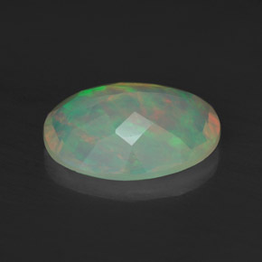 Ópalo multicolor natural de 1,07 ct, transparente, transparente / translúcido