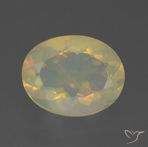 1.59ct Natural Multicolor Ópalo, Ovalada, Transparente