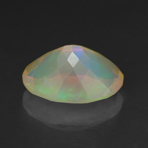 Ópalo multicolor natural de 1,38 ct, corte óvalo, translúcido