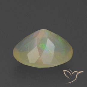 Ópalo Multicolor natural de 1.60 ct, Ovalada, Transparente