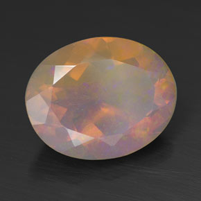Ópalo multicolor natural de 2,12 ct, transparente, transparente / translúcido