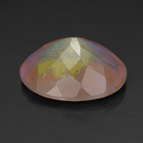 Ópalo multicolor natural de 2,12 ct, transparente, transparente / translúcido