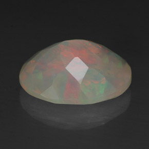 Ópalo multicolor natural de 1,99 ct, transparente, transparente / translúcido
