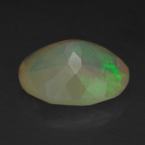 Ópalo multicolor natural de 2,18 ct, transparente, transparente / translúcido