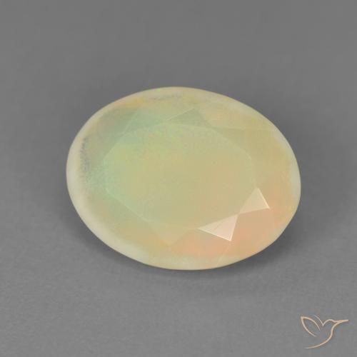 Ópalo Multicolor natural de 1.96 ct, Ovalada, Translúcido