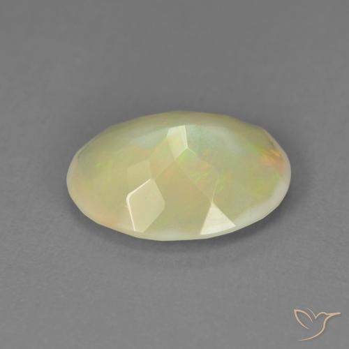Ópalo Multicolor natural de 1.96 ct, Ovalada, Translúcido