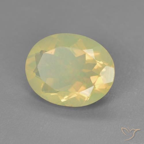 Ópalo Multicolor natural de 1.43 ct, Ovalada, Transparente
