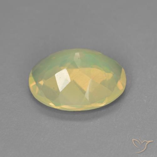 Ópalo Multicolor natural de 1.43 ct, Ovalada, Transparente