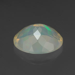 Ópalo multicolor natural de 2,19 ct, corte óvalo, transparente