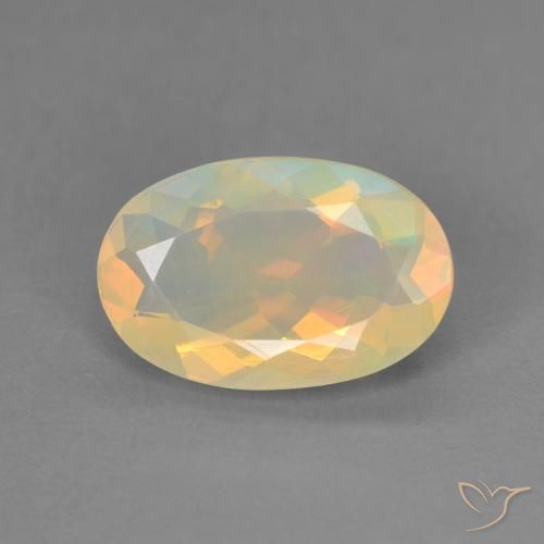 1.42ct Natural Multicolor Ópalo, Ovalada, Transparente
