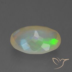 Ópalo Multicolor natural de 1.61 ct, Ovalada, Transparente