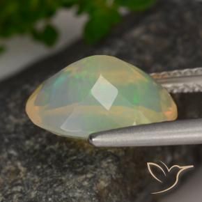 Ópalo Multicolor natural de 1.88 ct, Ovalada, Transparente