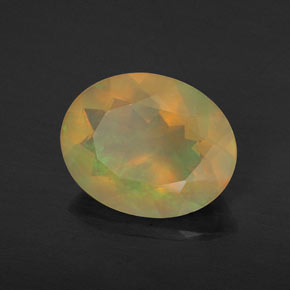 Ópalo multicolor natural de 1,36 ct, transparente, transparente / translúcido