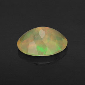 Ópalo multicolor natural de 1,36 ct, transparente, transparente / translúcido