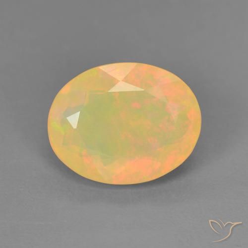 1.75ct Natural Multicolor Ópalo, Ovalada, Translúcido