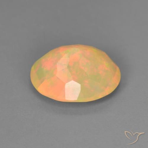 Ópalo Multicolor natural de 1.75 ct, Ovalada, Translúcido