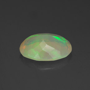 Ópalo multicolor natural de 1,36 ct, transparente, transparente / translúcido