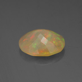 Ópalo multicolor natural de 2,16 ct, transparente, transparente / translúcido