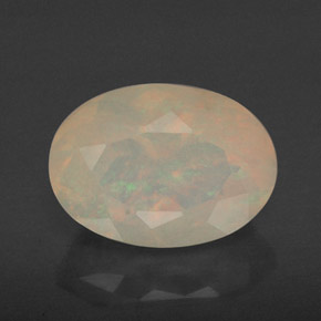 Ópalo multicolor natural de 1,86 ct, transparente, transparente / translúcido