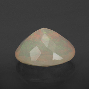 Ópalo multicolor natural de 1,86 ct, transparente, transparente / translúcido